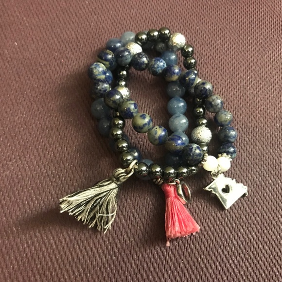 Stone and Bead Bracelets - Picture 3 of 8